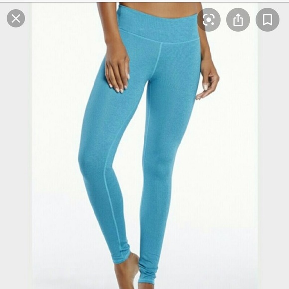 Fabletics Pants - NWT fabletics salar heathered blue/teal leggings